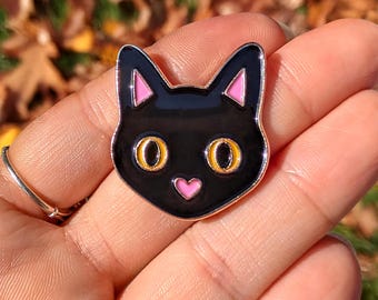 Black Cat Enamel Pin