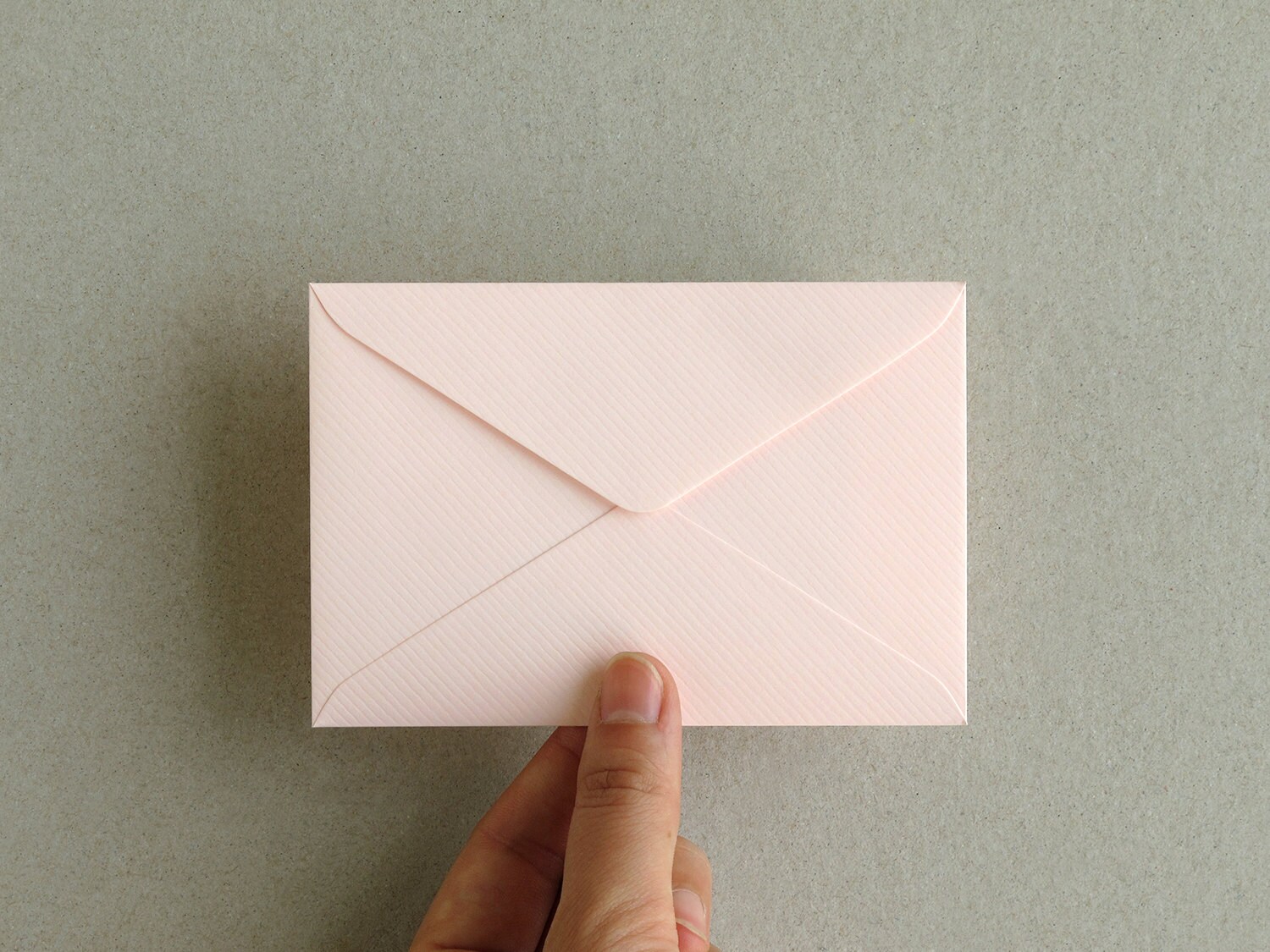 50 Pink Business Card Envelopes made of ribbed paper Size Etsy