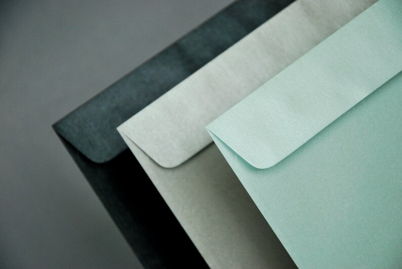 4x6 Metallic Mint Envelopes for A6 Cards pack 20 the Etsy