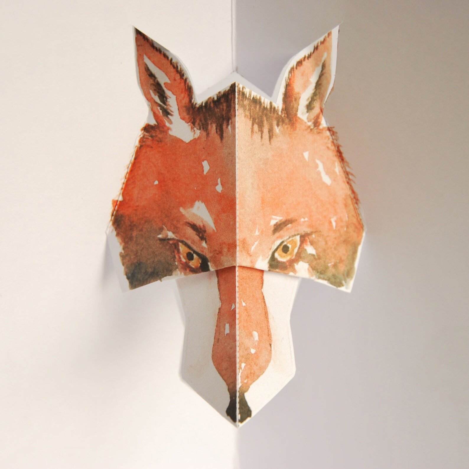 Fox Pop up Card 3D Handmade Greeting Card by | Etsy