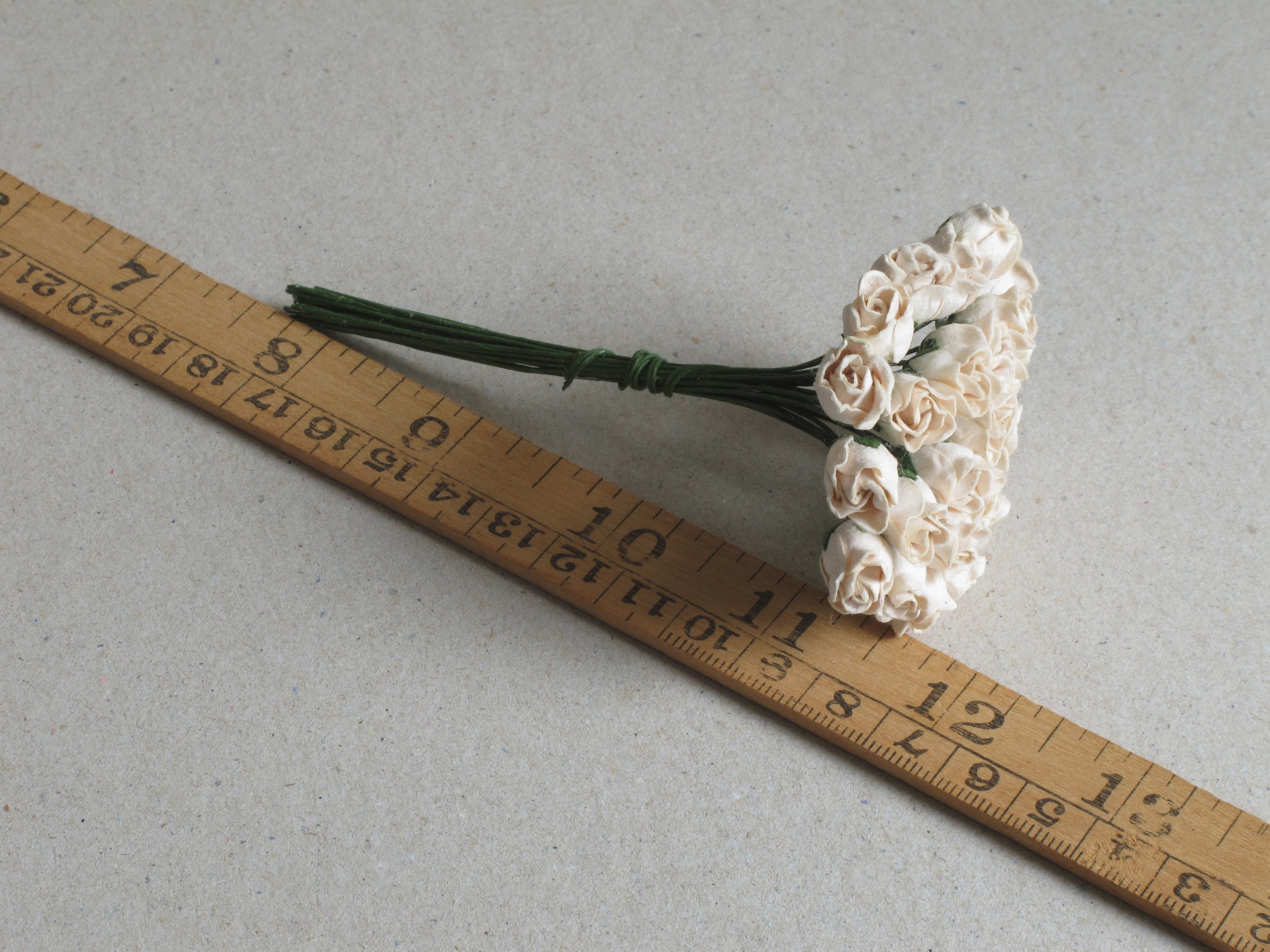 8mm antike weiße Papier Rose Knospen 25 Maulbeere | Etsy