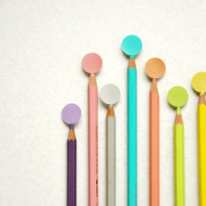 16mm round pastel stickers assorted mini circle sticky etsy