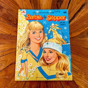 Vintage Barbie & Skipper Color and Activity Book, by Golden, 1979