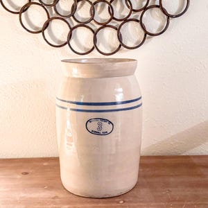 Vintage Marshall Pottery, Marshall, TX Stoneware Butter Churn, 3 Gallon