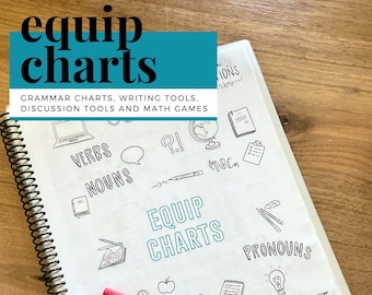 Equip Charts - Grammar charts, writing tools and math games