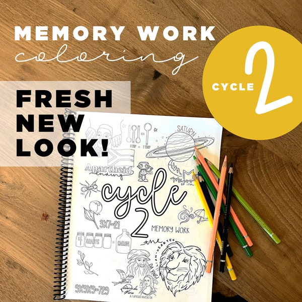 Cycle 2 COMPLETE pack of memory work coloring pages (5th edition)