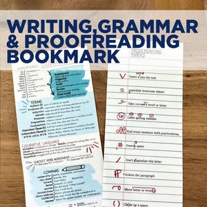 Writing, Grammar and Editing Bookmark