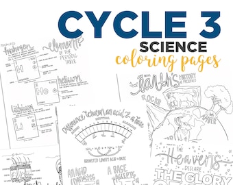 Cycle 3 SCIENCE coloring pages (5th edition)