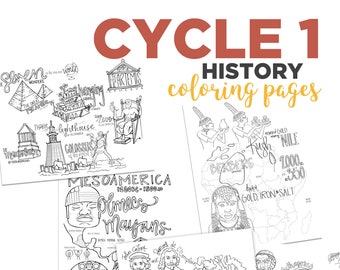 Cycle 2 Complete Pack Of Memory Work Coloring Pages 5th Etsy