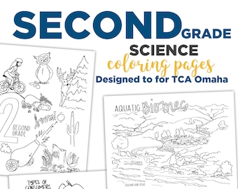 SECOND Grade Science Coloring Pack for TCA