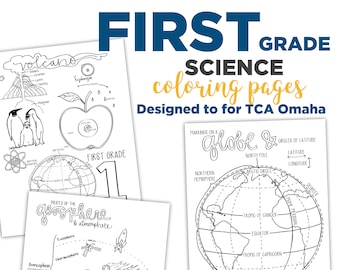 FIRST Grade Science Coloring Pack for TCA