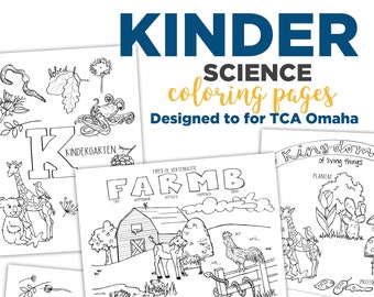 KINDERGARTEN Science Coloring Pack for TCA