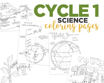 4th EDITION Cycle 1 SCIENCE coloring pages