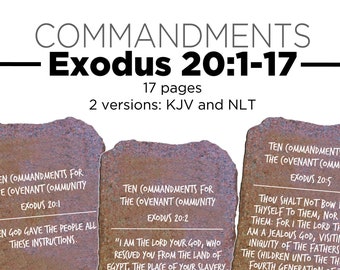 10 Commandments on Tablets for Cycle 1