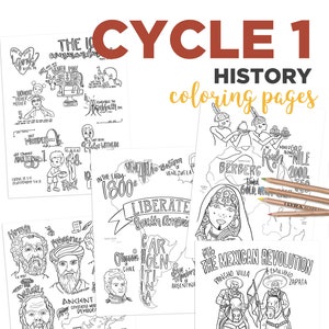 NEW RELEASE Cycle 1 HISTORY coloring pages (5th edition)