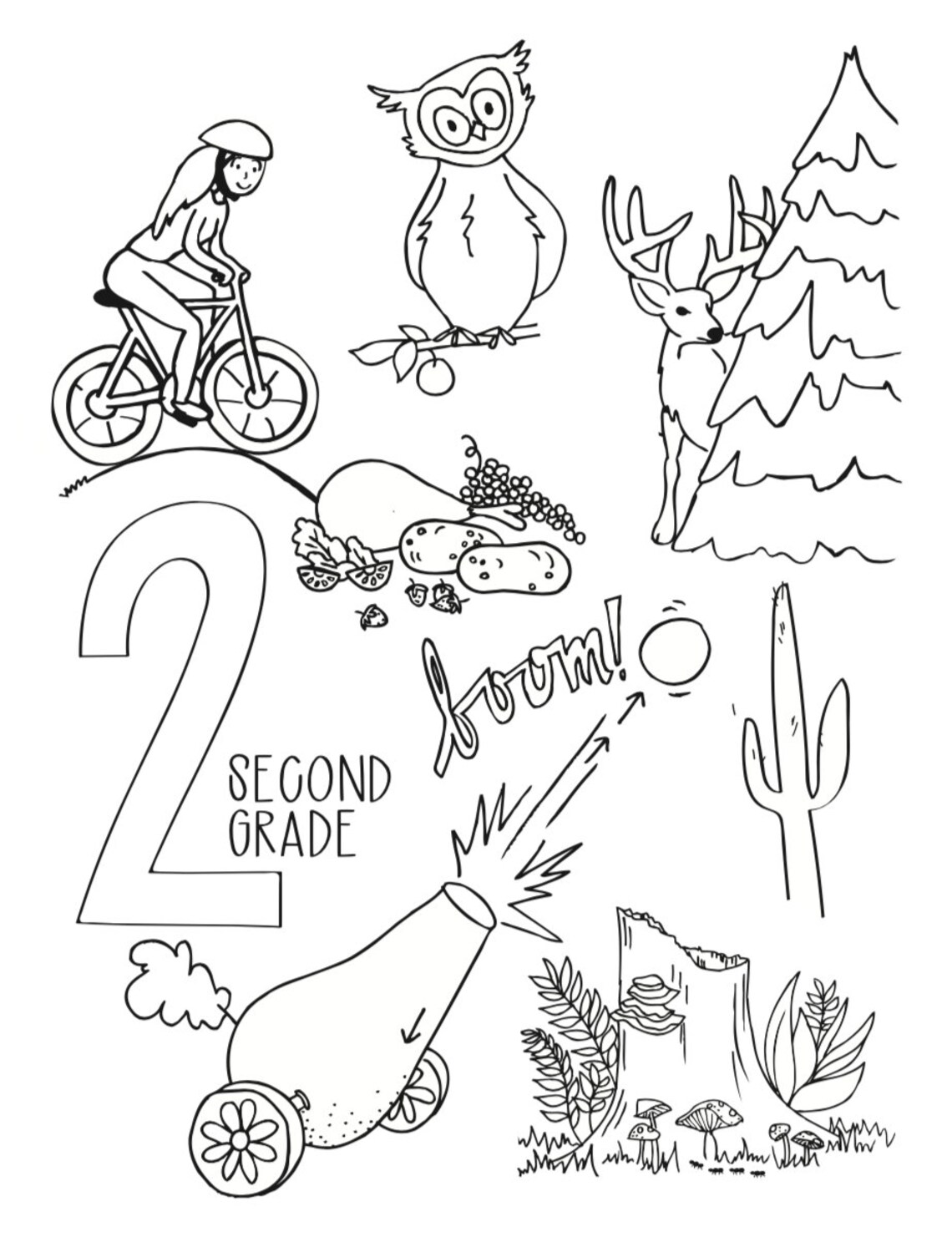 SECOND Grade Science Coloring Pack for TCA - Etsy