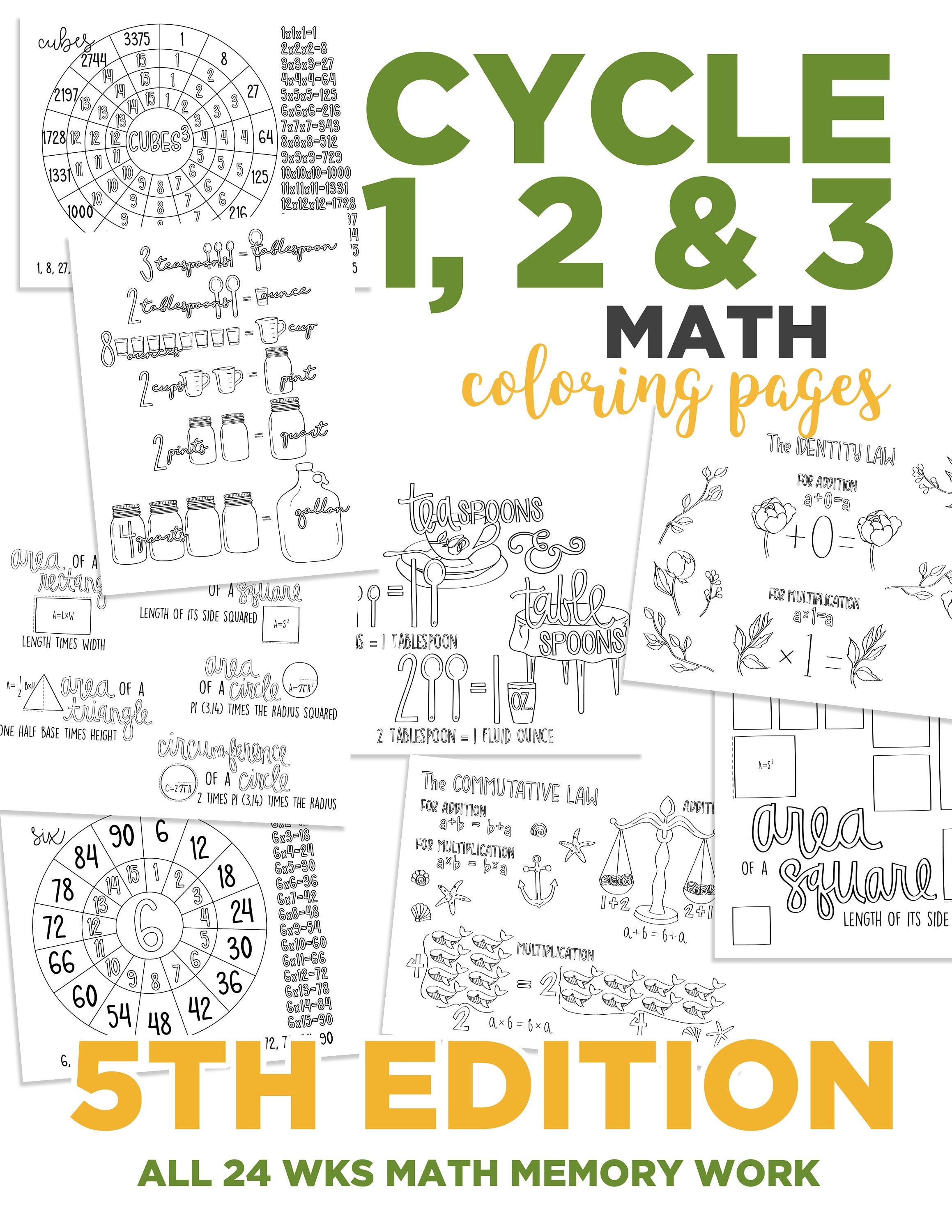 MATH Coloring Pages | Etsy