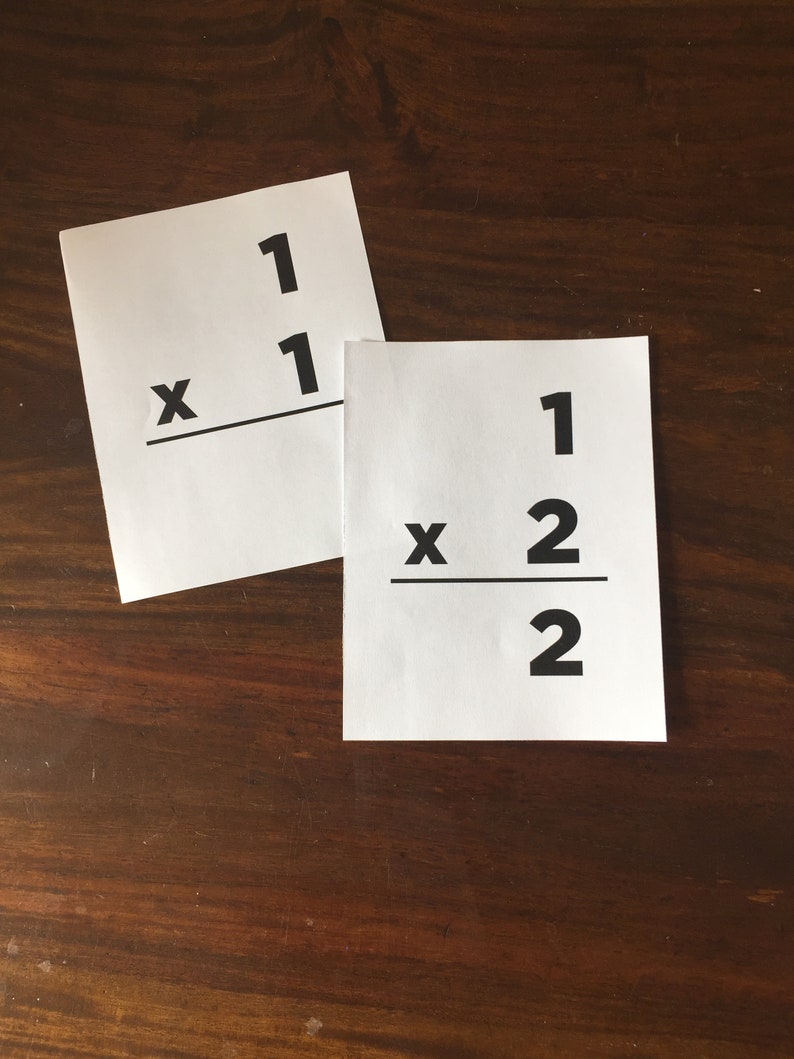 Multiplication Flash Cards 1-15 PLUS squares and cubes image 4