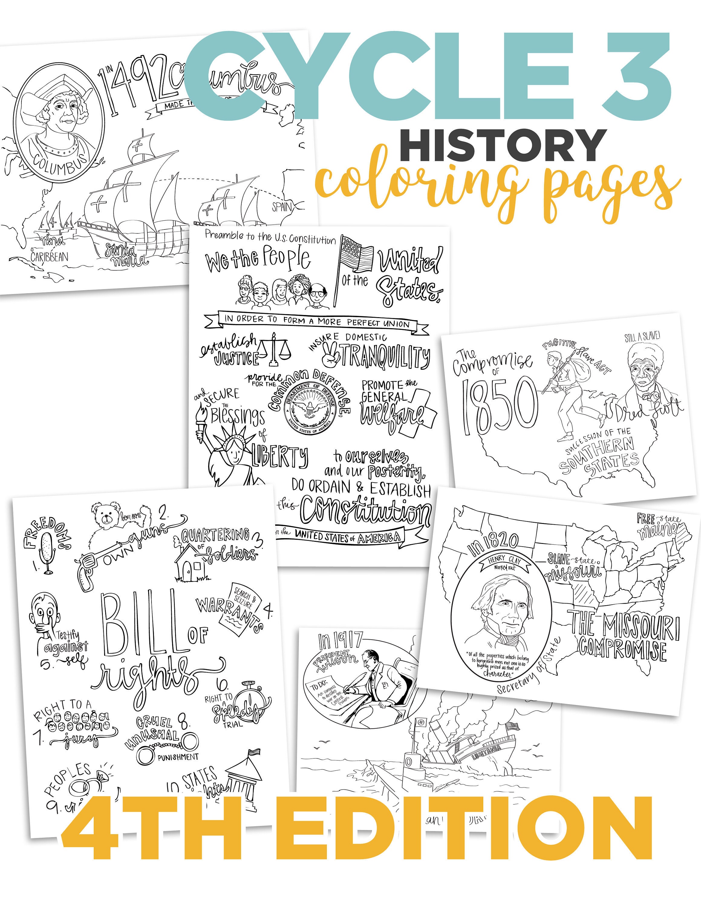 Bill Of Rights Coloring Pages