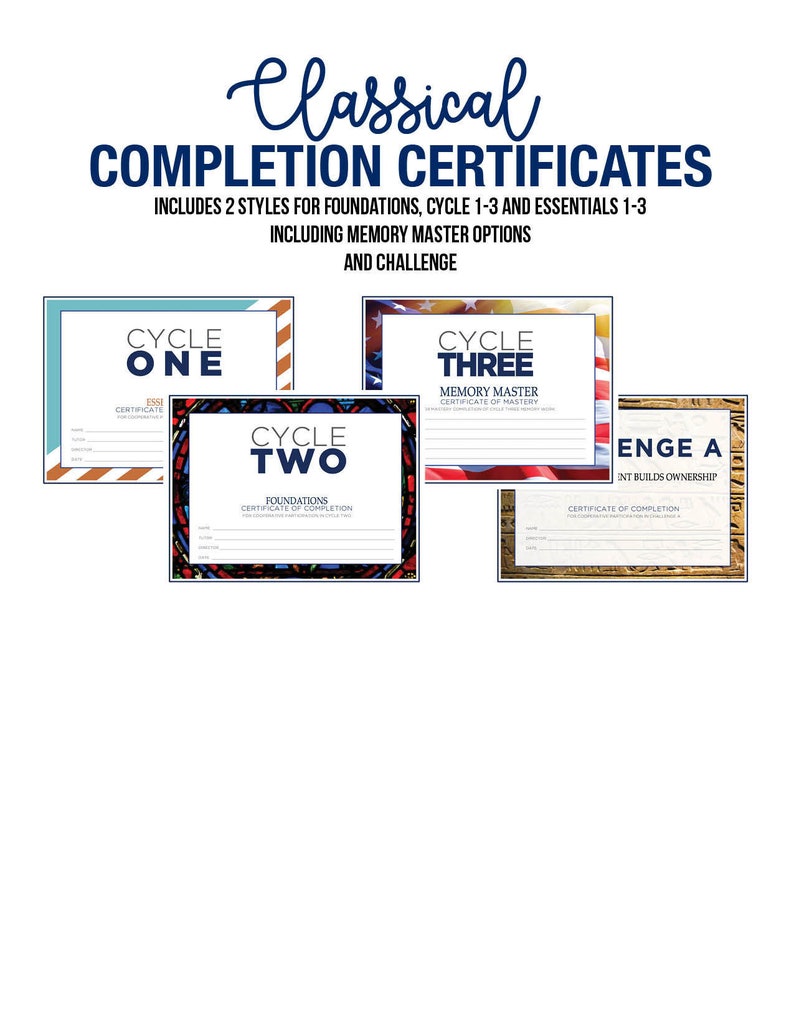 Classical Graduation Certificates image 1