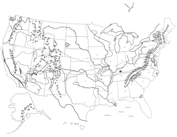 Blank Us Map With Rivers And Mountains Il 570xN.2363813738 16of
