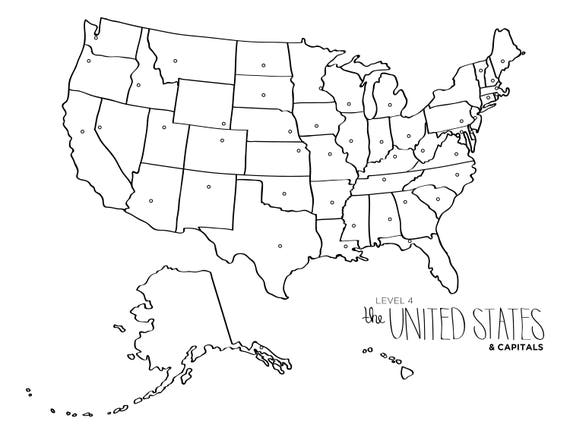 Drawing Of United States Map - Alvina Margalit