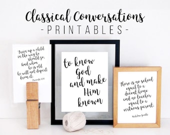 Inspirational homeschool printables