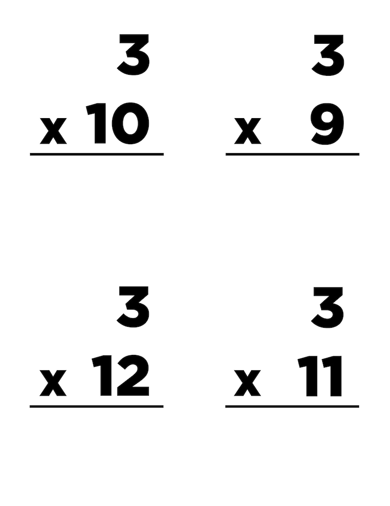 Multiplication Flash Cards 1-15 PLUS squares and cubes image 6