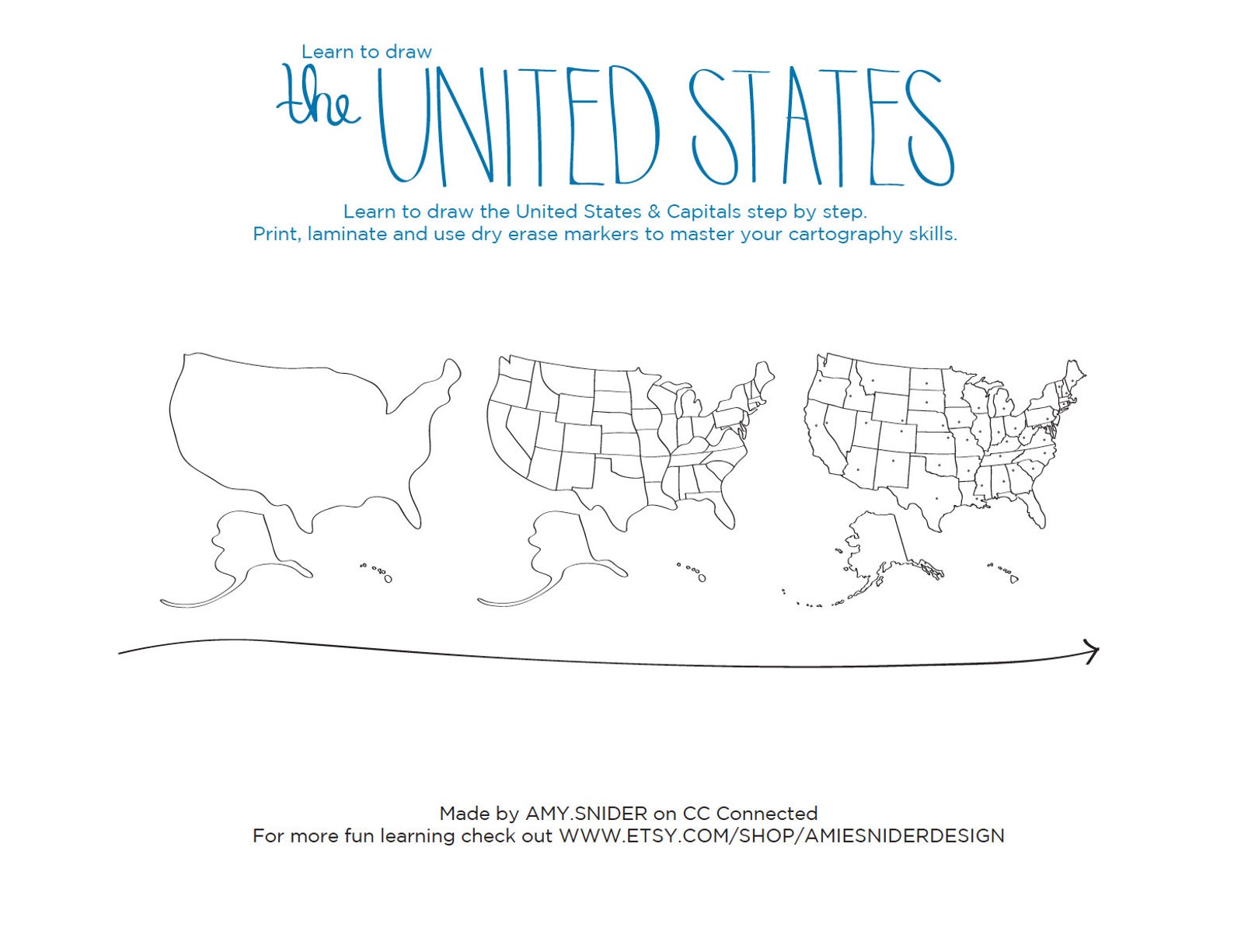 I learn states. Learn map.