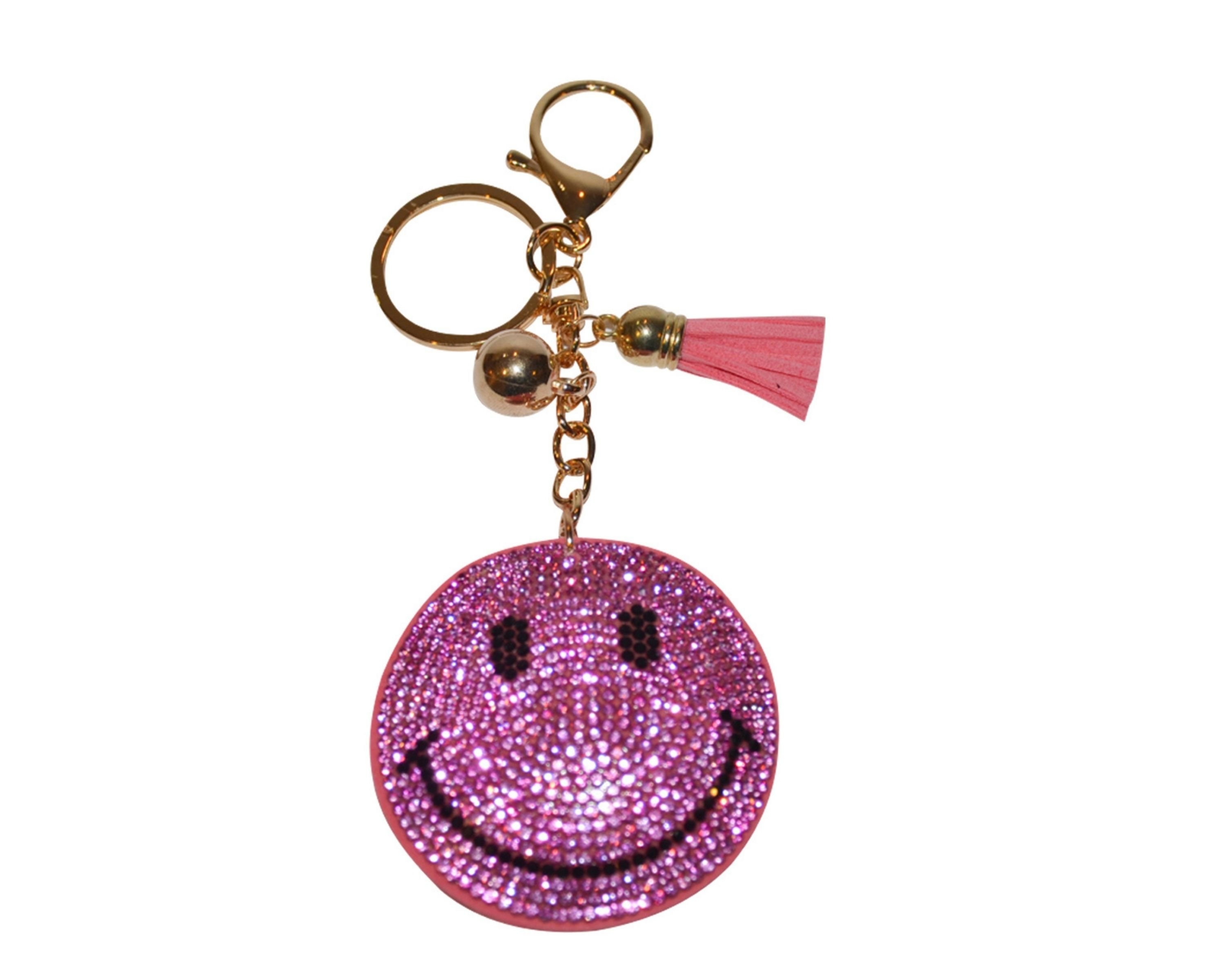 Smiley Face Keychains for Women Key Fob Keyring Charm Happy Etsy