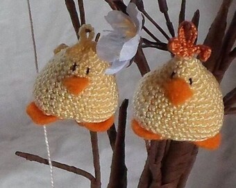 Hanging chick pattern UK pdf / crochet pattern /  Easter pattern / Home Decoration