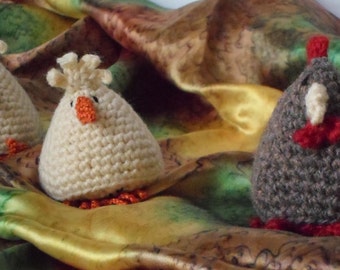 UK crochet pattern for chicks and chicken / pdf / instant download