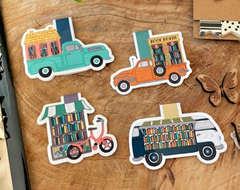 Mobile Library Magnetic Bookmarks