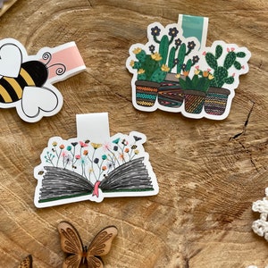 Bookmark Set Plants and Bees Stickers and Bookmarks image 6