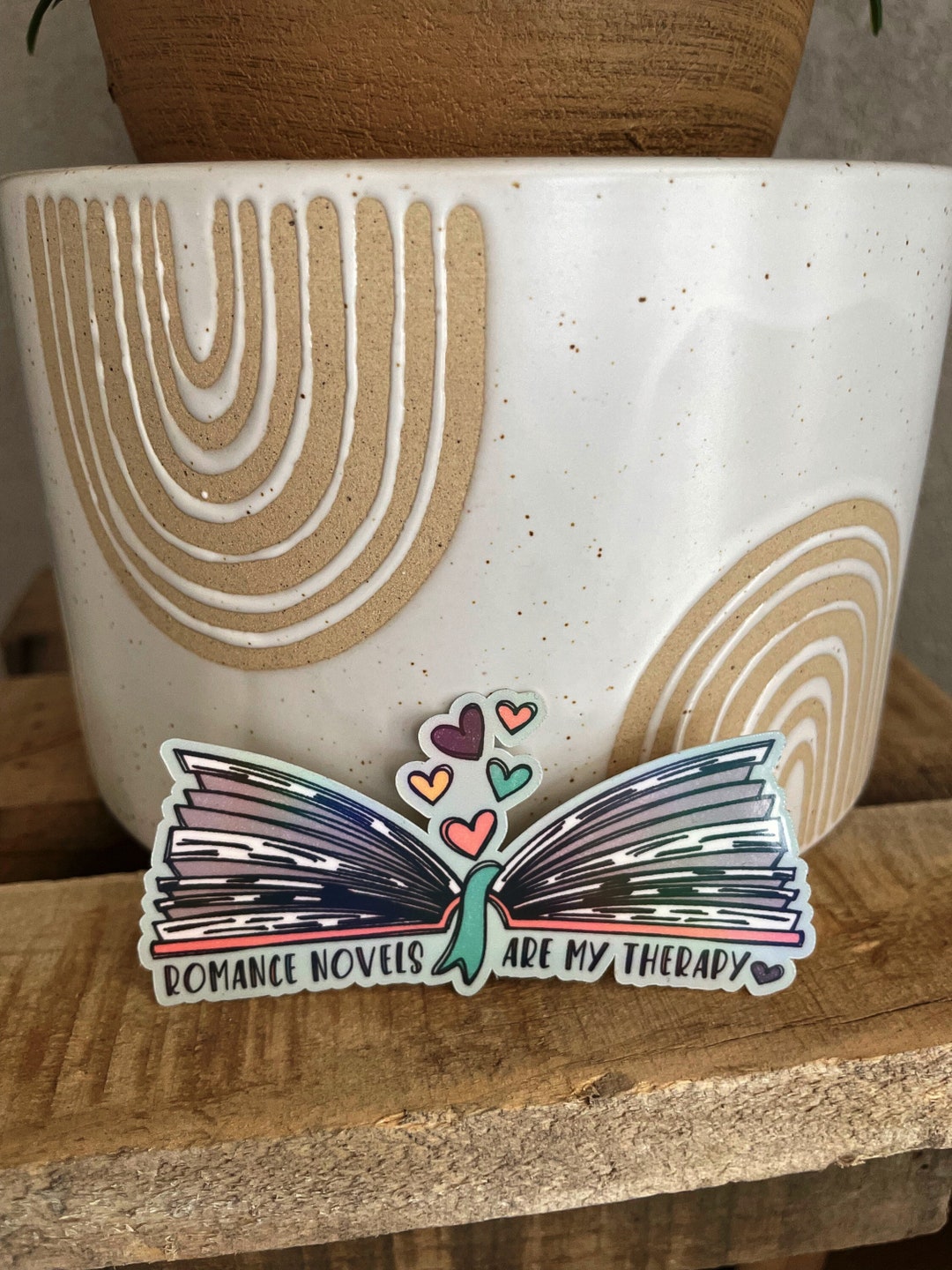 Vinyl Sticker - Bookish Romance Decal Sticker - Etsy