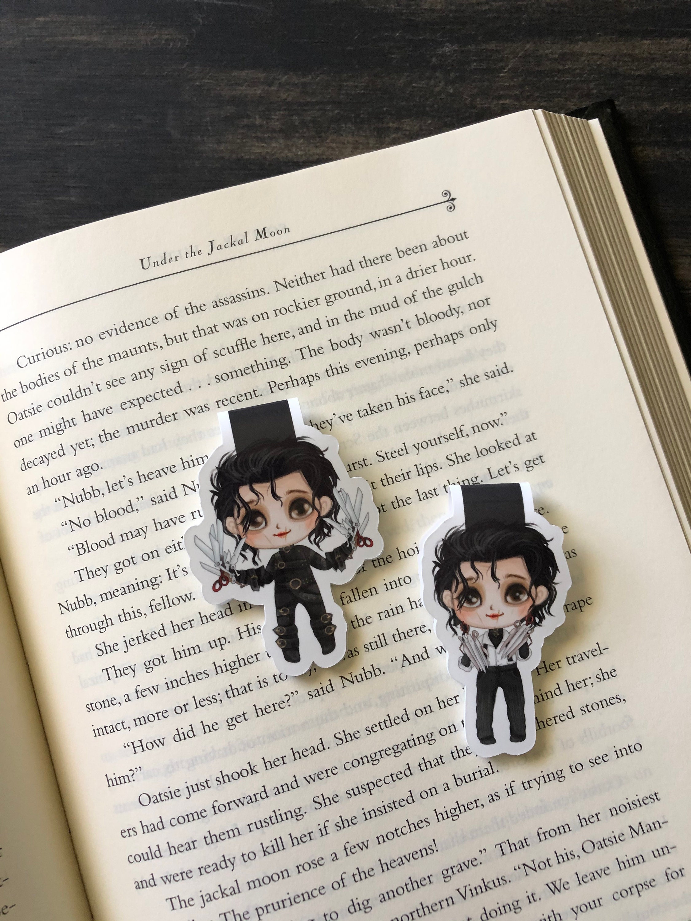 horror bookmarks halloween bookmark etsy