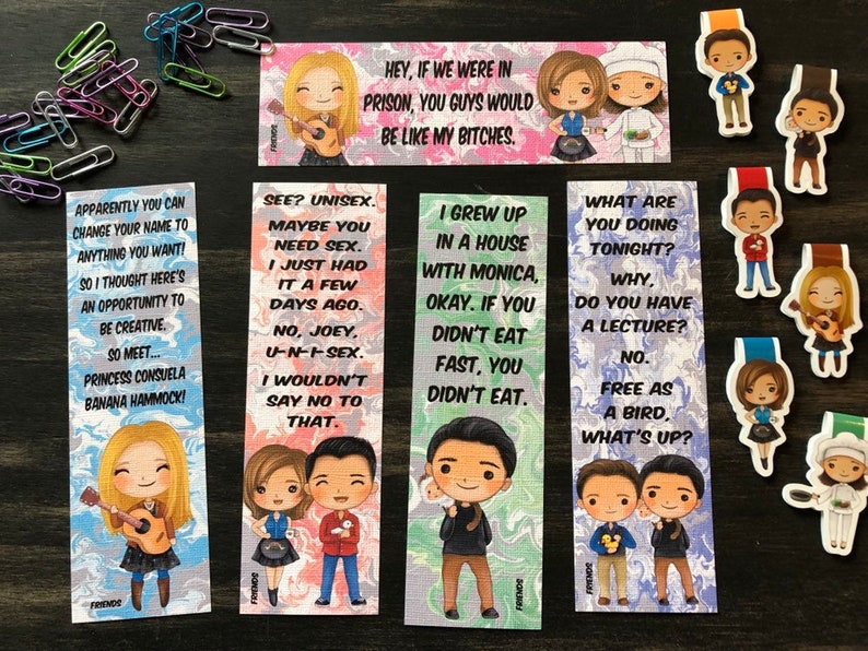 Friend Bookmarks Friend Tv Show Bookmarks Etsy Friend Bookmarks Friend Tv Show Bookmarks Etsy