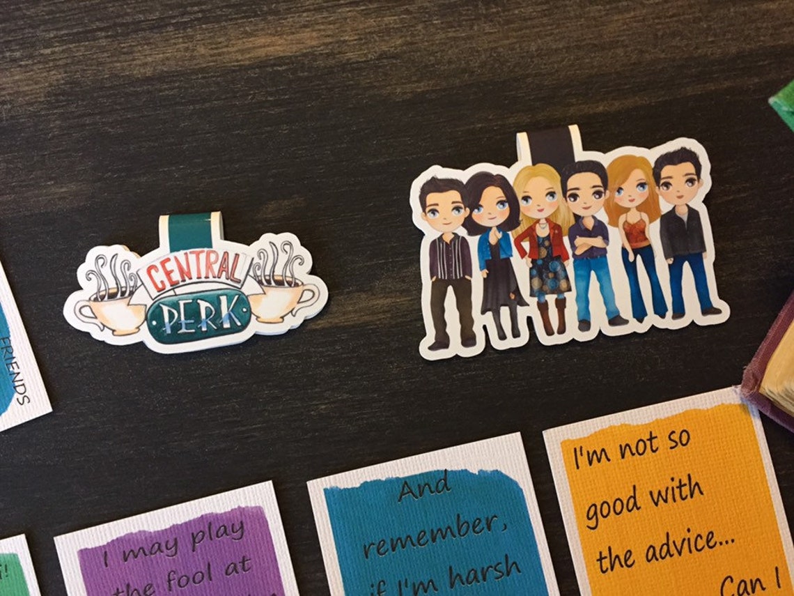 Friend Bookmarks Friend TV Show Bookmarks Etsy UK