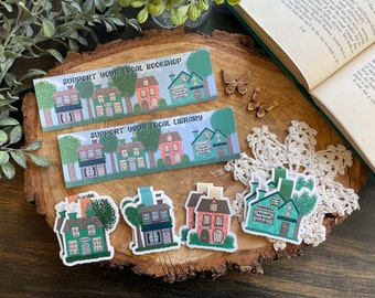 Bookmark Set - Bookshops and Libraries
