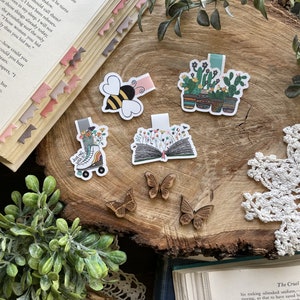 Bookmark Set Plants and Bees Stickers and Bookmarks image 4