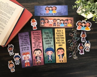 hamilton bookmark etsy