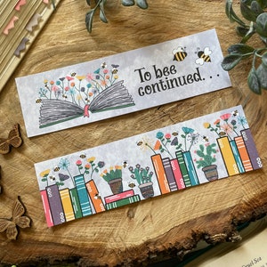 Bookmark Set Plants and Bees Stickers and Bookmarks image 3