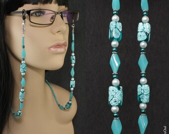 Green Turquoise Eyeglass Chain - GT Collection