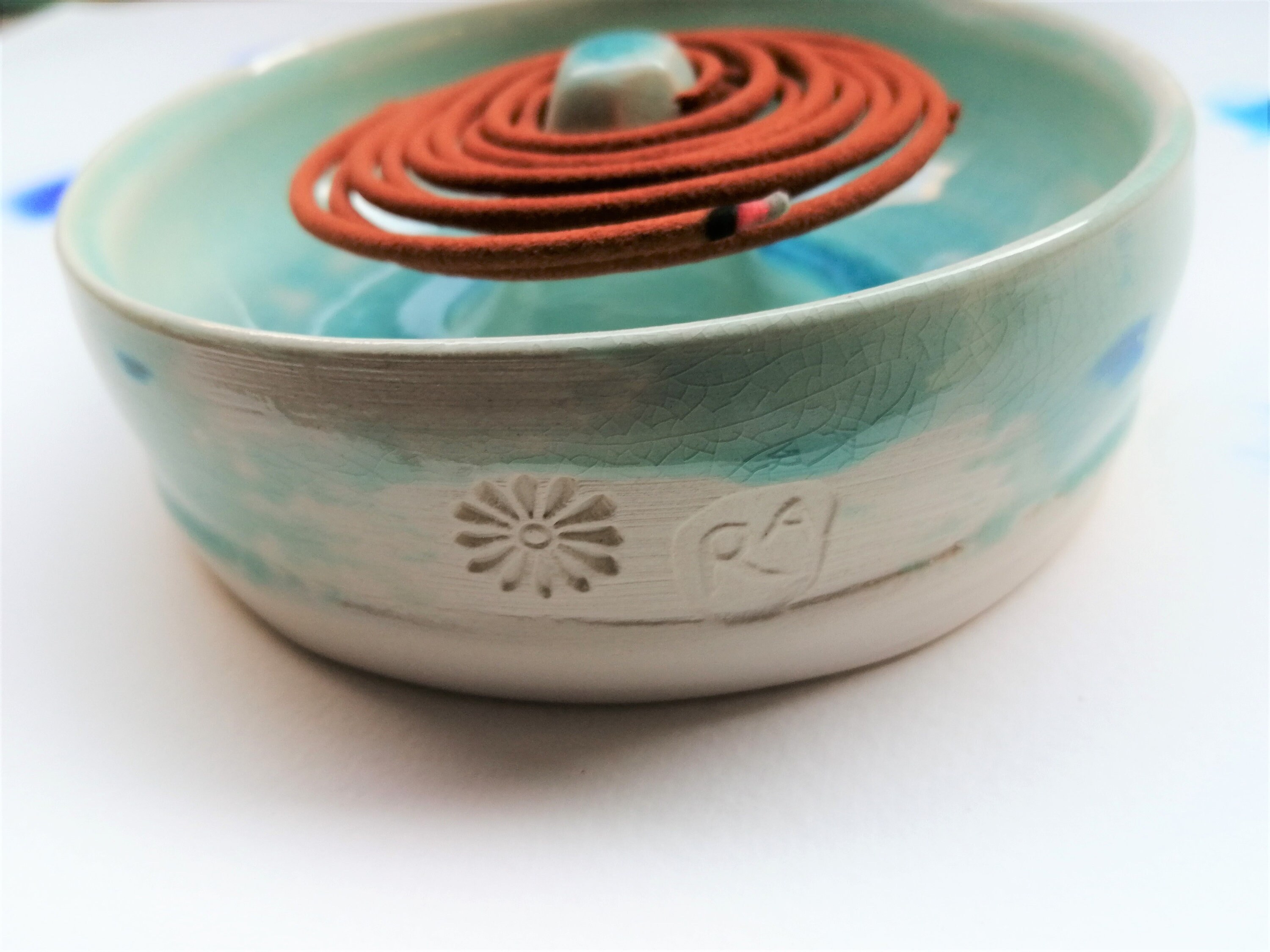 Ceramic Incense Coil Holder Burner Mindfulness Gift Incense Etsy UK