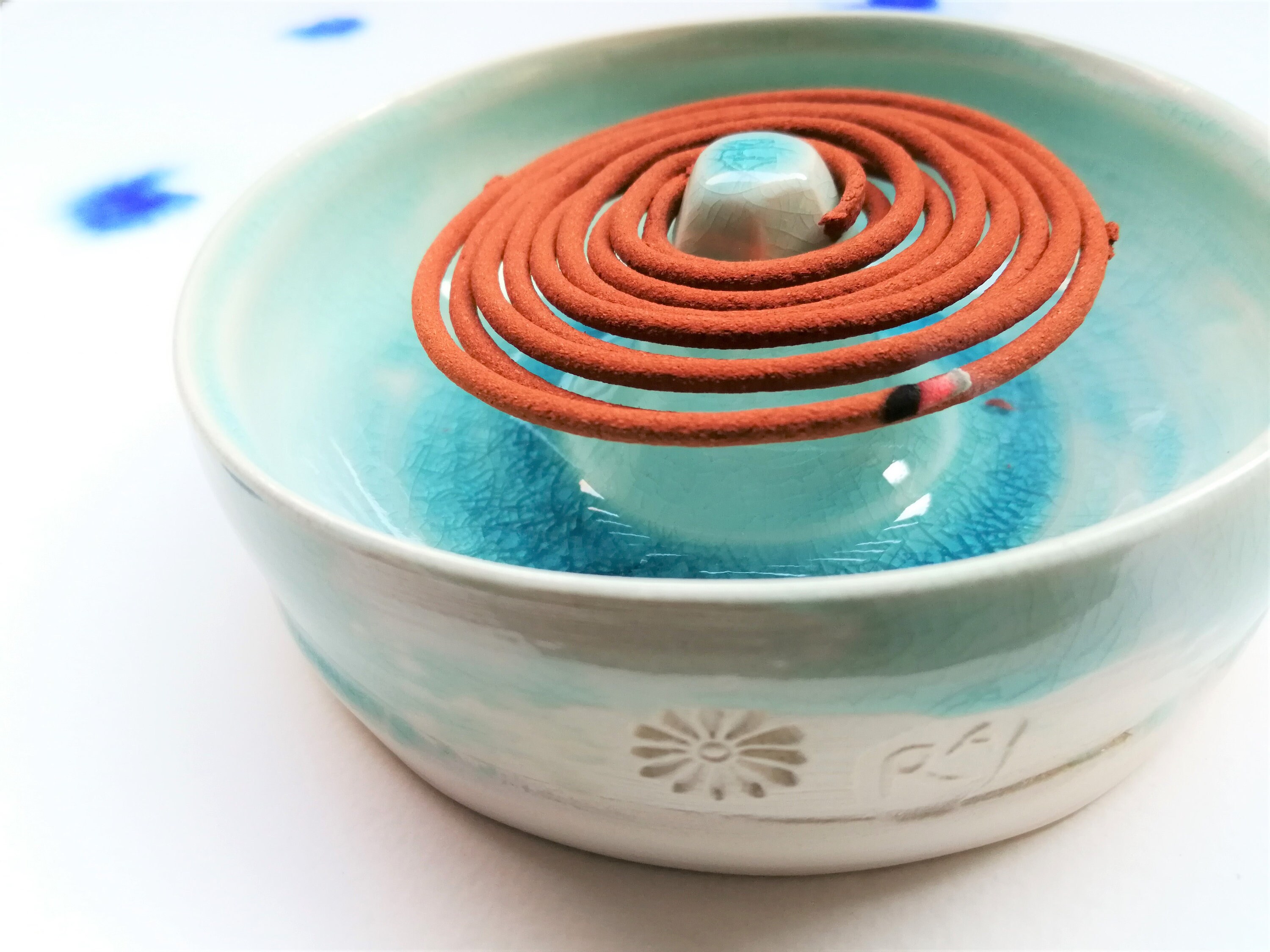 Ceramic Incense Coil Holder Burner Mindfulness Gift Incense Etsy UK