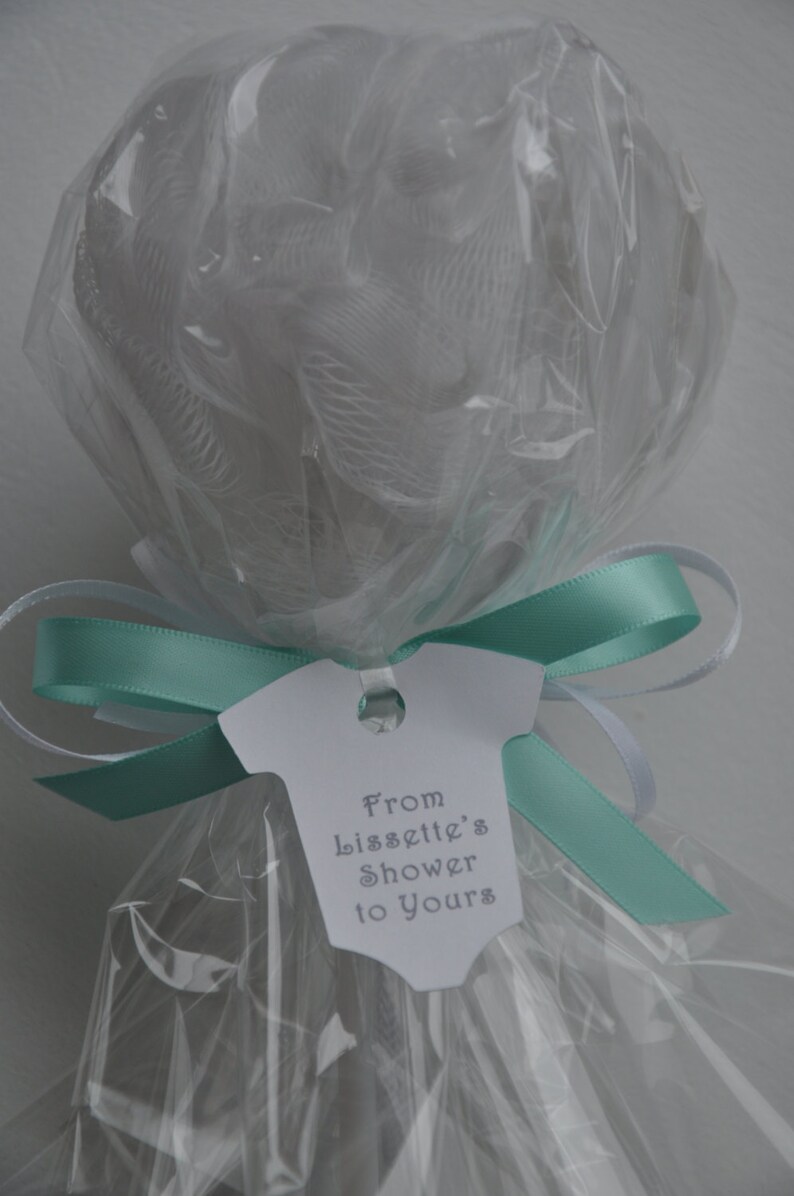Bath Puff Baby Shower Favor / Nautical Pink and Navy Unique Baby Shower Favor Bath Puff ... : Give your friends and loved ones something totally uniqu…
