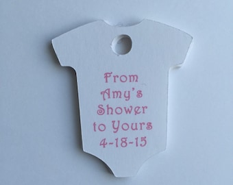 Baby Shower Tags - Set of 20 - Personalized Tags