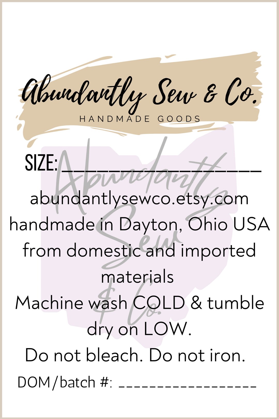 Custom Tag File, Small Business, Create Your Own, Digital Download ...