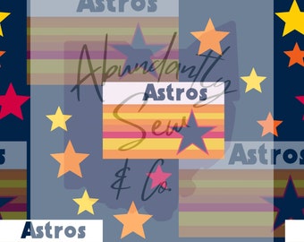 Houston baseball, astros, spring baseball, seamless pattern, seamless design, navy, orange, Texas baseball, small shop designs