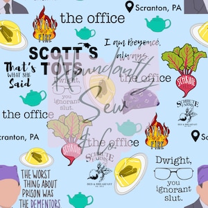 workplace Seamless File, seamless pattern, digital download, scotts tots, schrute farms, fire, png, michael scott, office, jim, pam, dwight